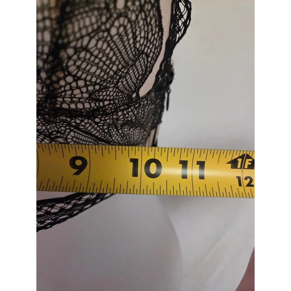 Victoria's Secret Black Lace Bralette Corset Back Strappy Bralette Small S - Picture 4 of 5